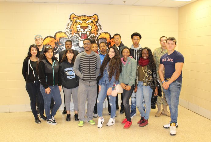 High School students at Irving Middle School