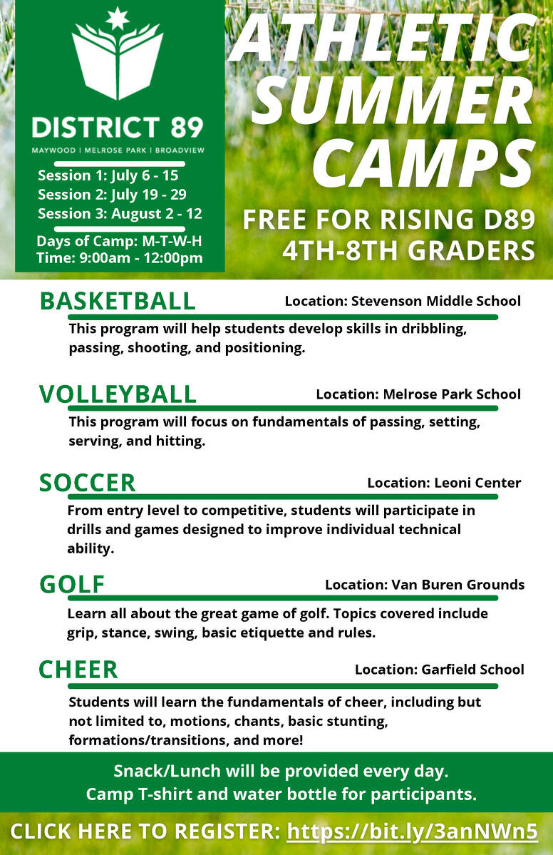 Irving Middle School - D89 Athletic Summer Camps