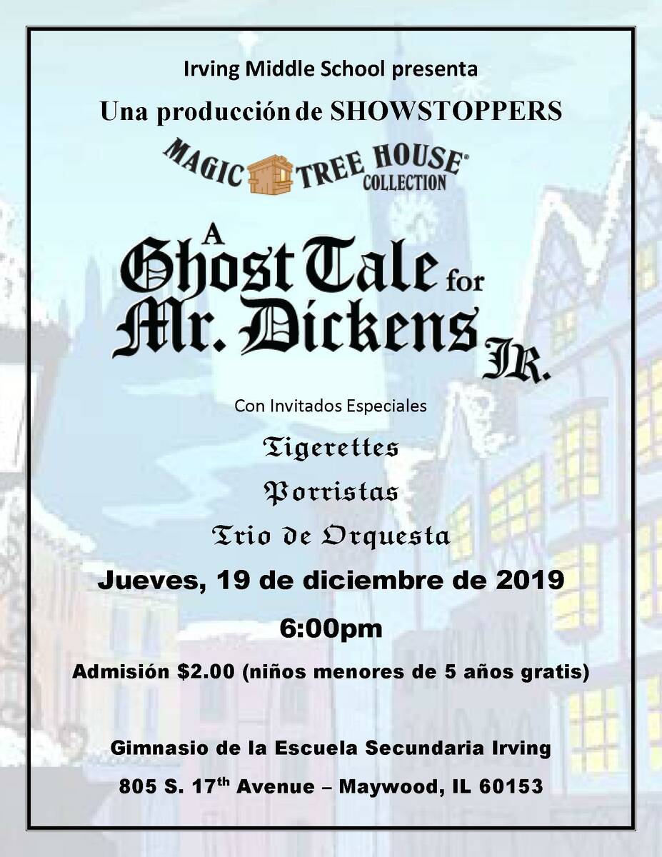 Ghost Tale flyer Spanish